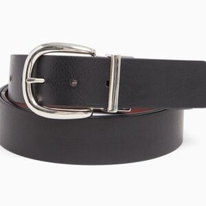Torrid Reversible Faux Leather Buckle Belt - Black/Brown - Size 2